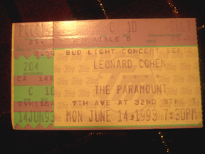 1993 at the Paramount New York City $25