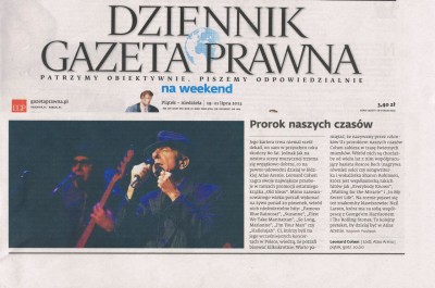 Dziennik GAZETA PRAWNA add.KULTURA