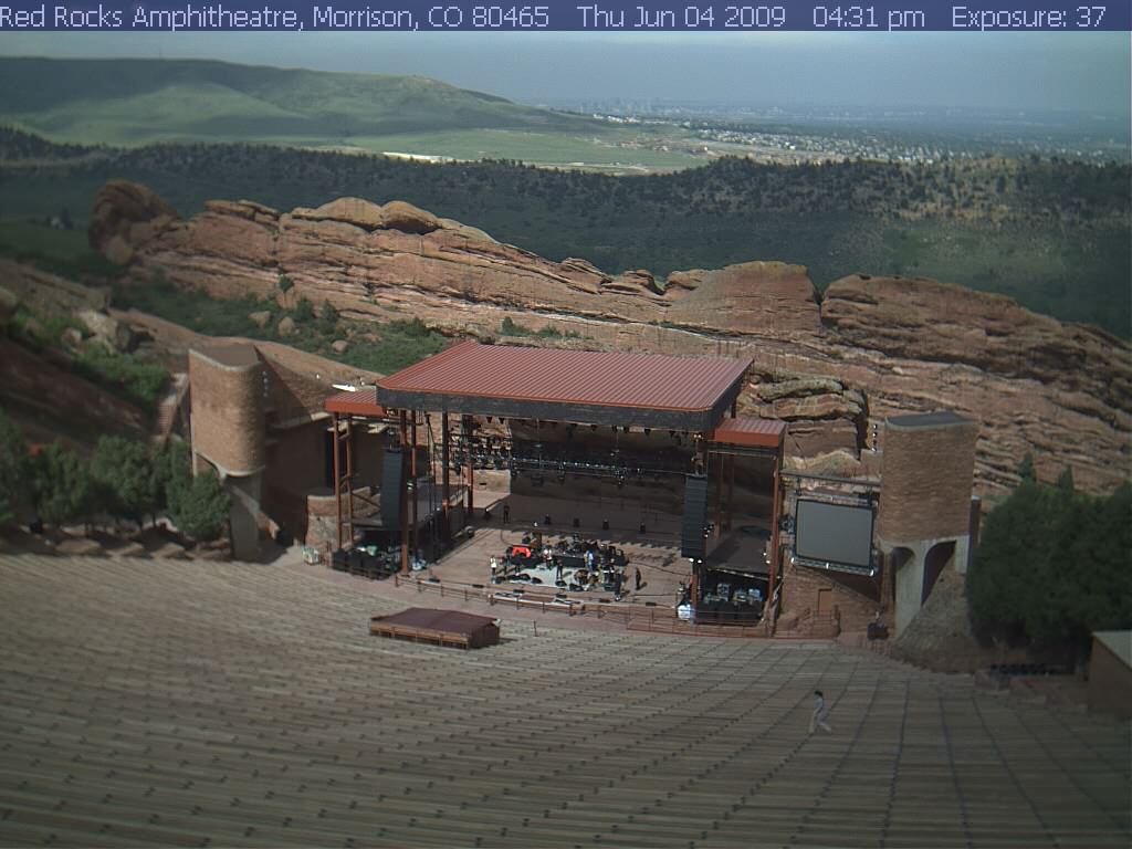 Red Rock Soundcheck (from webcam)