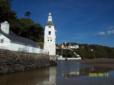 Portmerion from the beach
