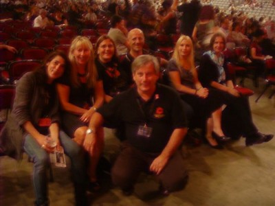 finally inside!! the italian-german connection, unfortunately blurred