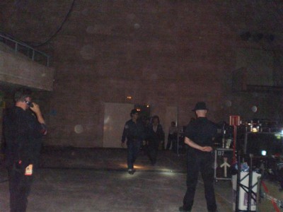 band coming back on stage